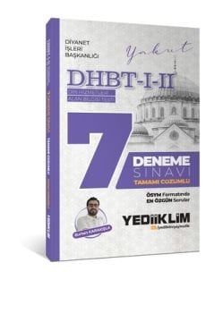 DHBT I-II Tamamı Çözümlü 7 Deneme Sınavı Yediiklim Yayınları
