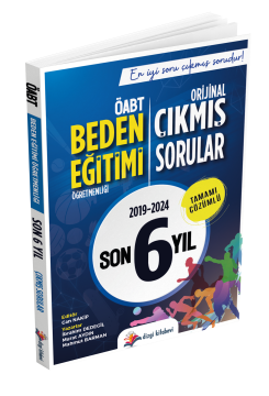 Dizgi Kitap ÖABT Beden Eğitimi Öğretmenliği Tamamı Çözümlü Son 6 Yıl Orijinal Çıkmış Sorular 2025