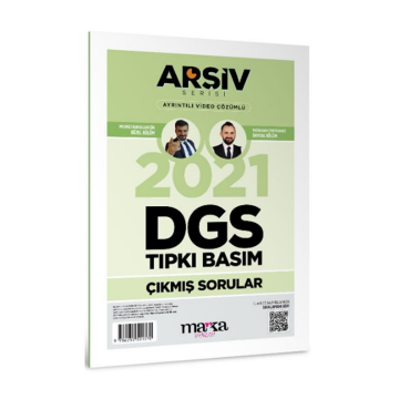 2021 DGS Arşiv Serisi Tıpkı Basım Çıkmış Sorular Tamamı Video Çözümlü Marka Yayınları