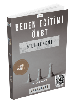 CN Akademi 2025 Öabt Beden Eğitimi Öğretmenliği 5 Deneme Sınavı