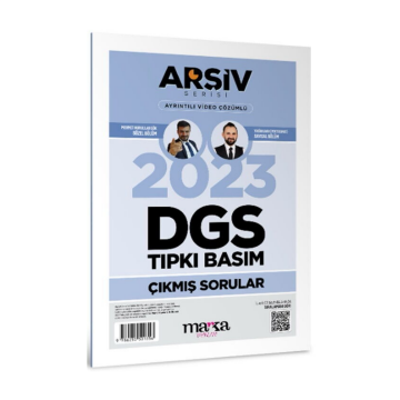 2023 DGS Arşiv Serisi Tıpkı Basım Çıkmış Sorular Tamamı Video Çözümlü Marka Yayınları