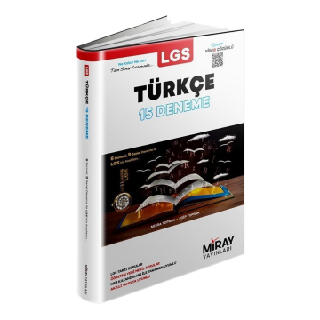 Miray Yayınları 8. Sınıf LGS Türkçe 15 Deneme Video Çözümlü