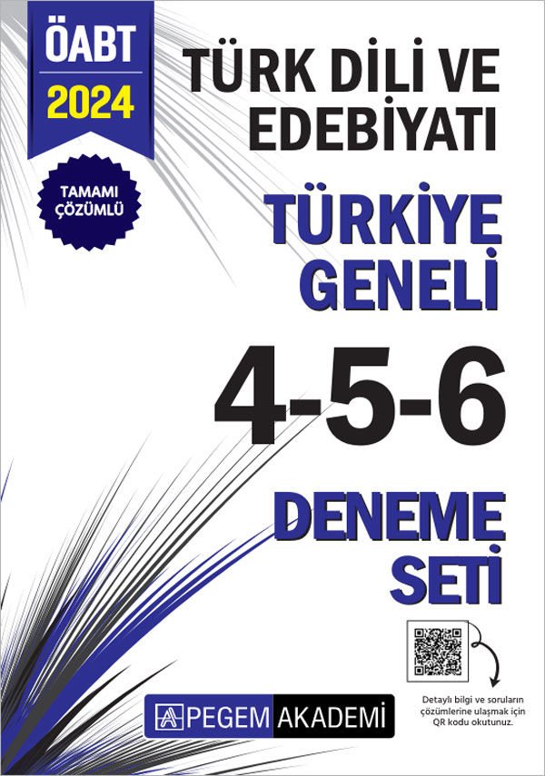 2024 KPSS ÖABT Türk Dili ve Edebiyatı Tamamı Çözümlü Türkiye Geneli 4-5-6 (3'lü Deneme Seti)