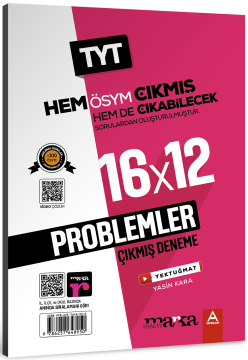 Marka Yayınları 2026 TYT Problemler ÖSYM Çıkmış ve Çıkabilecek Sorulardan Oluşturulmuş 16 Deneme Sınavı Tamamı Video Çözümlü