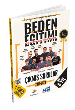 Dizgi Kitap 2025 MEB-AGS ÖABT Altın Gol Beden Eğitimi Konularına Göre Tasnif Edilmiş Son 6 Yıl Video Çözümlü Çıkmış Sorular