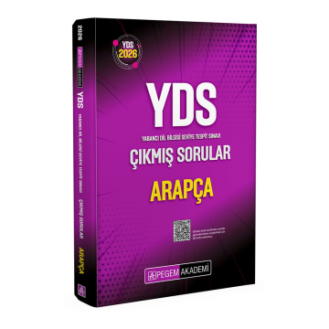 2026 YDS Arapça Çıkmış Sorular Pegem Akademi