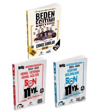Dizgi Kitap KPSS ÖABT'nin Rehberi Beden Eğitimi Öğretmenliği, Eğitim Bilimleri ve Genel Yetenek Genel Kültür Video Çözümlü Orijinal Çıkmış Sorular Seti 2025