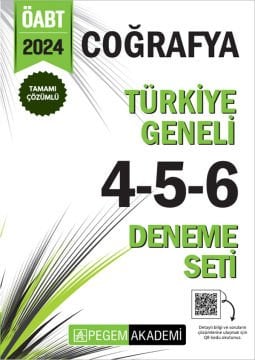 2024 KPSS ÖABT Coğrafya Tamamı Çözümlü Türkiye Geneli 4-5-6 (3'lü Deneme Seti)