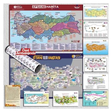 Eğit Akademi KPSS TYT AYT Efsane 10 lu Harita Seti Mehmet Eğit (İadesiz)