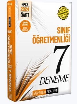 2024 KPSS ÖABT Sınıf Öğretmenliği Tamamı Çözümlü 7 Deneme Pegem Akademi