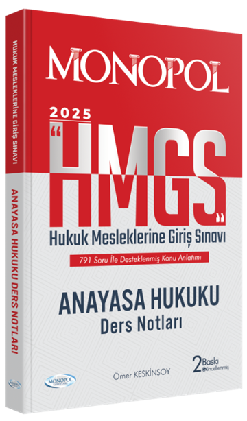 Hmgs Anayasa Hukuku Ders Notları 2. Baskı Monopol Yayınları