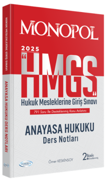 Hmgs Anayasa Hukuku Ders Notları 2. Baskı Monopol Yayınları
