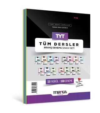 Marka Yayınları 2026 TYT Tüm Dersler Branş Deneme Sınavı Seti 15 Fasikül 150 Deneme