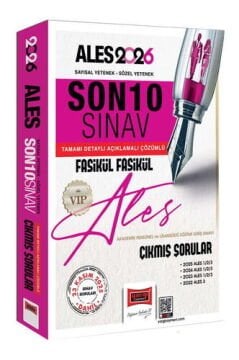 2026 ALES VIP Son 10 Sınav Fasikül Fasikül Çıkmış Sorular (23 Kasım 2025 Sınavı Dahil) Yargı Yayınları