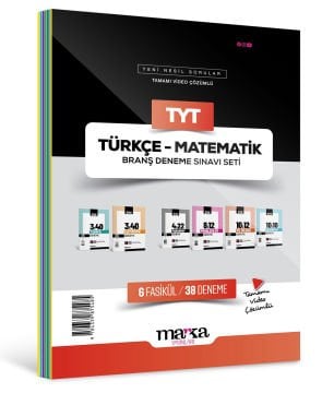 Marka Yayınları 2026 TYT Türkçe - Matematik Branş Deneme Sınavı Seti 6 Fasikül 38 Deneme