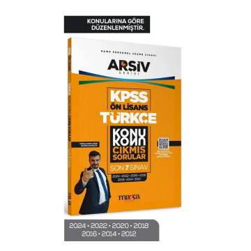 KPSS Ön Lisans Türkçe Konu Konu Çıkmış Sorular Son 7 Sınav Çıkmış Sorular (2024 Dahil) Marka Yayınları
