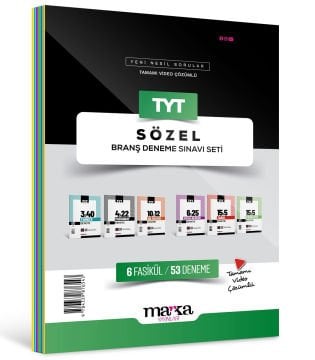 Marka Yayınları 2026 TYT Sözel Branş Deneme Sınavı Seti 6 Fasikül 53 Deneme