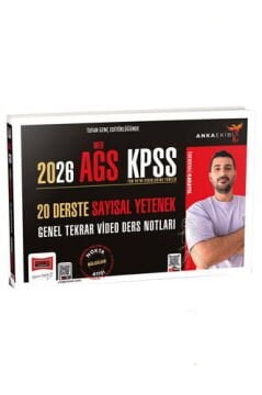 2026 Anka Ekibi MEB-AGS KPSS 20 Derste Sayısal Yetenek Genel Tekrar Video Ders Notları Yargı Yayınları