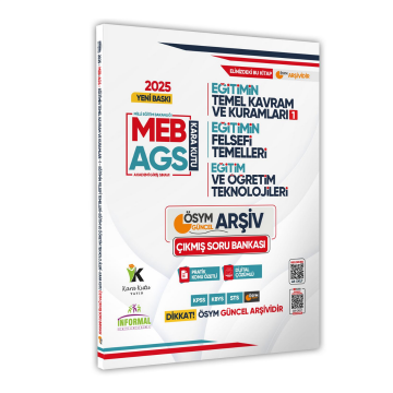 2025 MEB-AGS Eğitim Kara Kutu Temel Kavram ve Kuralları 1-Eğitim Felsefesinin Temelleri Soru Bankası İnformal Yayınları