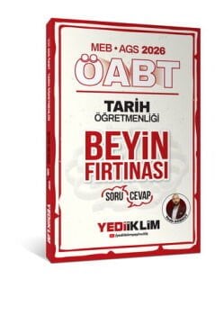 2026 MEB AGS ÖABT Tarih Öğretmenliği Beyin Fırtınası Soru Cevap Yediiklim Yayınları
