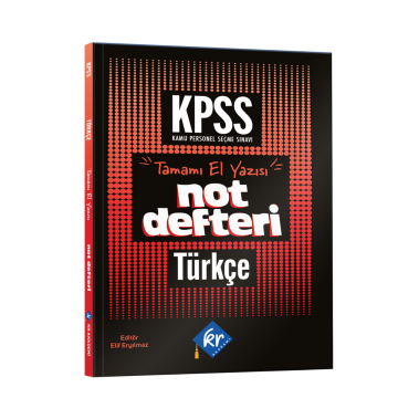 KPSS Türkçe Konu Anlatımlı Not Defteri KR Akademi Yayınları