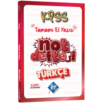 KPSS Türkçe Konu Anlatımlı Not Defteri KR Akademi Yayınları