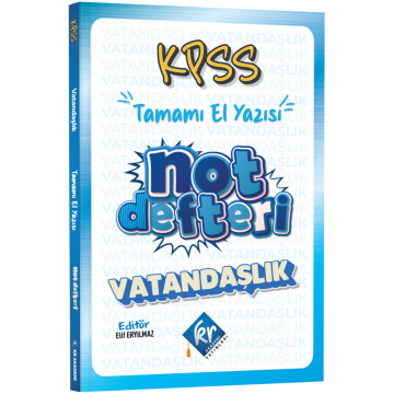 KPSS Vatandaşlık El Yazısı Konu Anlatım Defteri