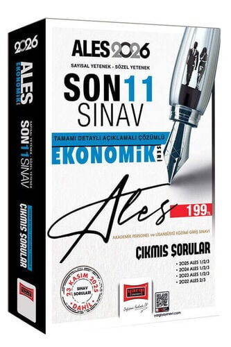 2026 ALES Sayısal-Sözel Yetenek Son 11 Sınav Çıkmış Sorular (Ekonomik Seri) Yargı Yayınları