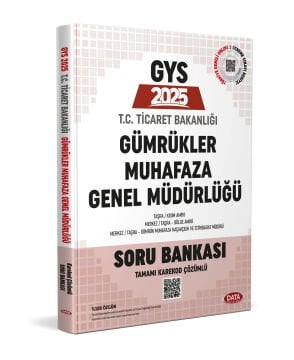 Data Yayınları GYS T.C. Ticaret Bakanlığı Gümrükler Muhafaza Genel Müdürlüğü Soru Bankası - Karekod Çözümlü