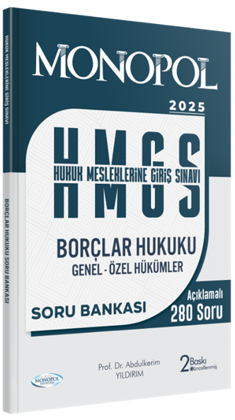 Hmgs Borçlar Hukuku Genel – Özel Hükümler Soru Bankası   2. Baskı Monopol Yayınları