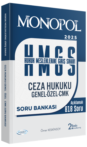 Hmgs Ceza Hukuku Genel – Özel – Cmk Soru Bankası  2. Baskı Monopol Yayınları