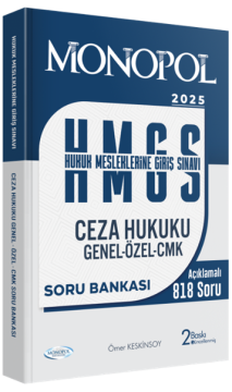 Hmgs Ceza Hukuku Genel – Özel – Cmk Soru Bankası  2. Baskı Monopol Yayınları