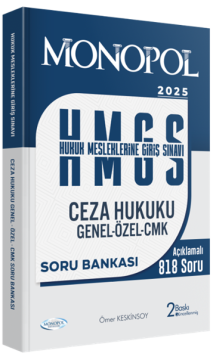 Hmgs Ceza Hukuku Genel – Özel – Cmk Soru Bankası  2. Baskı Monopol Yayınları