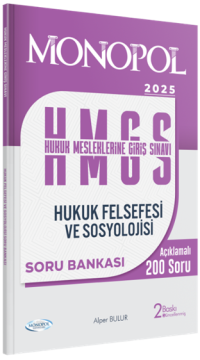 Hmgs Hukuk Felsefesi Ve Sosyolojisi Soru Bankası 2. Baskı Monopol Yayınları
