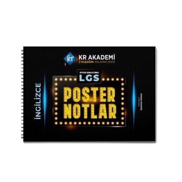 KR Akademi LGS İngilizce Poster Notlar Asuman Kenter