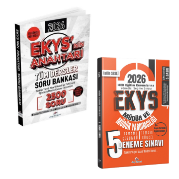 Dizgi Kitap 2026 MEB EKYS Müdür ve Müdür Yardımcılığı Ekys'nin Anahtarı Tüm Dersler Soru Bankası 2500 Soru ve 5 Deneme Seti