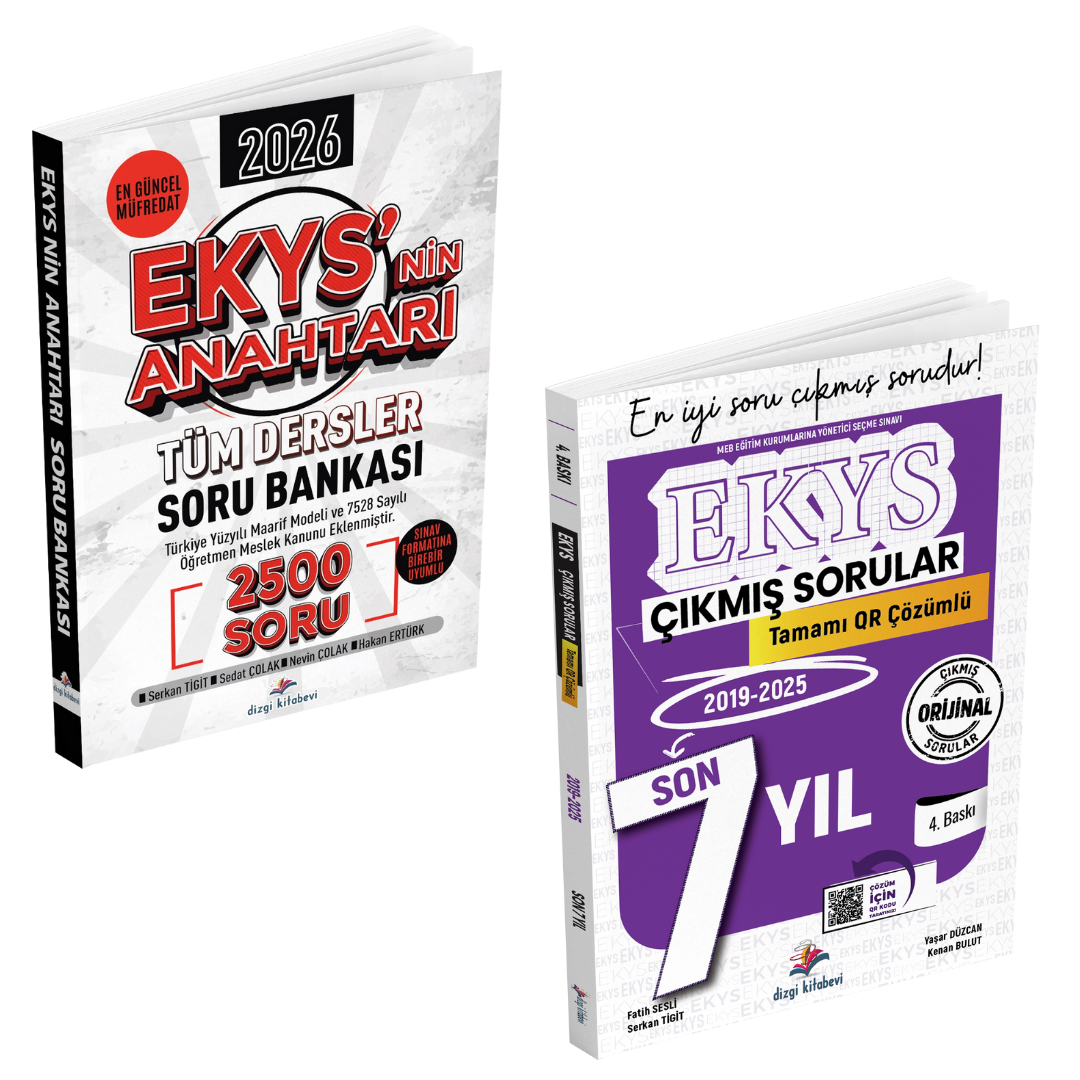 Dizgi Kitap 2026 MEB EKYS Müdür ve Müdür Yardımcılığı Ekys'nin Anahtarı Tüm Dersler Soru Bankası 2500 Soru ve Tamamı Qr Çözümlü Son 7 Yıl Çıkmış Sorular Seti