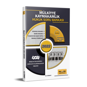 Makro Kitap Mülkiyye 2022 Kaymakamlık Hukuk Soru Bankası - Ali Cömert