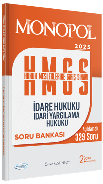 Hmgs İdare Hukuku İdari Yargılama Hukuku Soru Bankası 2. Baskı Monopol Yayınları
