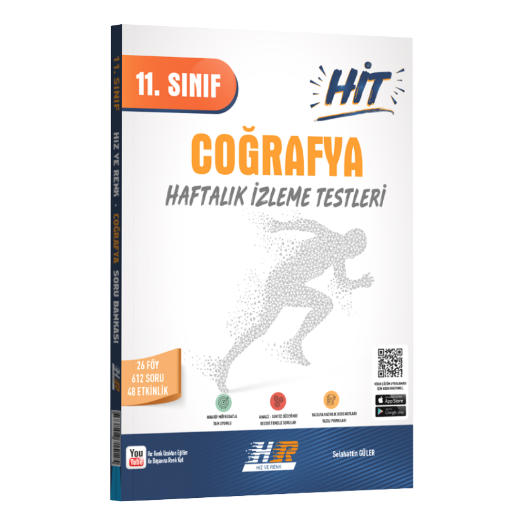 Hız ve Renk Yayınları 11. Sınıf Coğrafya HİT Soru Bankası