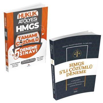 Dizgi Kitap Hukuk Atölyesi HMGS Hukuk Mesleklerine Giriş Sınavı Tamamı Çözümlü 5 Deneme ve Savaş Yayınları Çözümlü 5 Deneme Seti