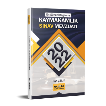 Makro Kitap 2022 Kaymakamlık Sınav Mevzuatı - Can Çelik