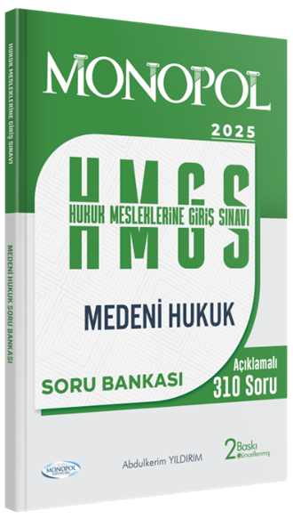 Hmgs Medeni Hukuk Soru Bankası 2. Baskı Monopol Yayınları
