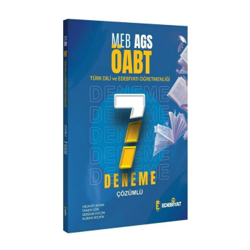 ÖABT MEB-AGS Türk Dili Edebiyatı Öğretmenliği 7 Deneme Çözümlü - Hidayet Aydın Edebiyat TV Yayınları