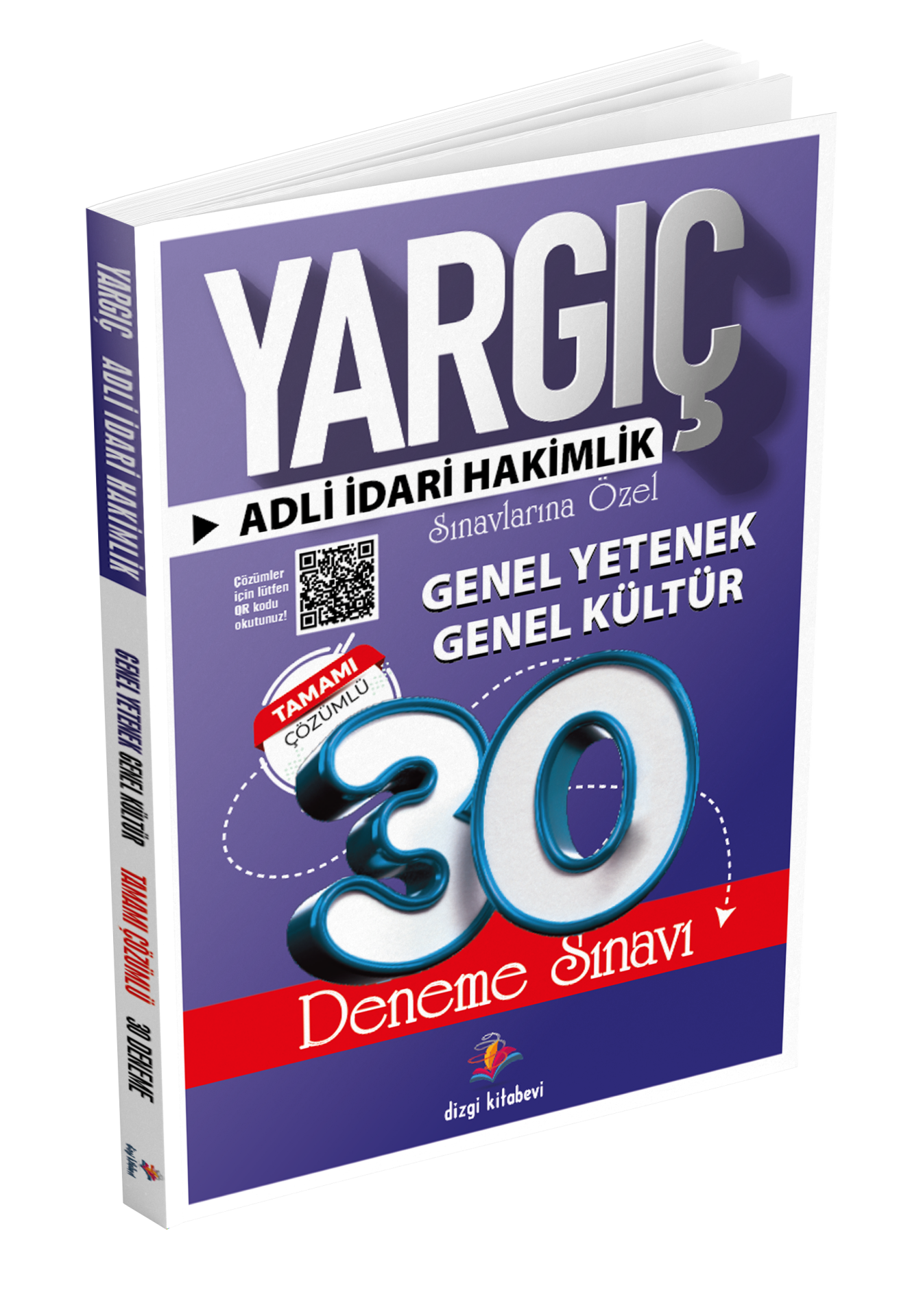 Dizgi Kitap Yargıç Adli İdari Hakimlik Sınavlarına Özel Genel Yetenek Genel Kültür 30 Deneme Sınavı 2024