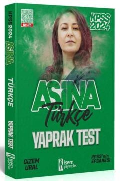 2024 KPSS Aşina Türkçe Çek Kopart Yaprak Test