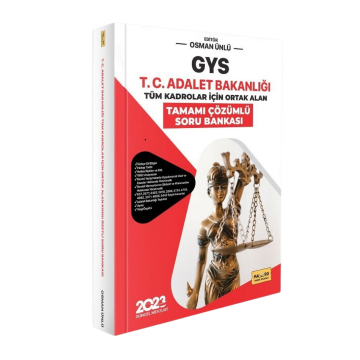 Makro Kitap 2023 GYS T.C. Adalet Bakanlığı Tüm Kadrolar İçin Ortak Alan Soru Bankası