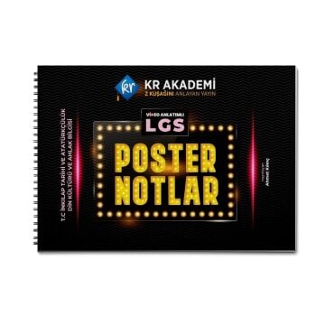 KR Akademi LGS İnkılap Tarihi ve Atatürkçülük Din Kültürü ve Ahlak Bilgisi Poster Notları Ahmet Kılınç