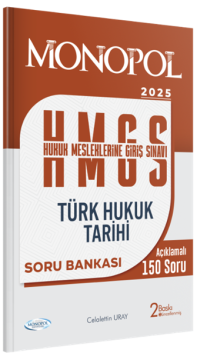 Hmgs Türk Hukuk Tarihi Soru Bankası 2. Baskı Monopol Yayınları