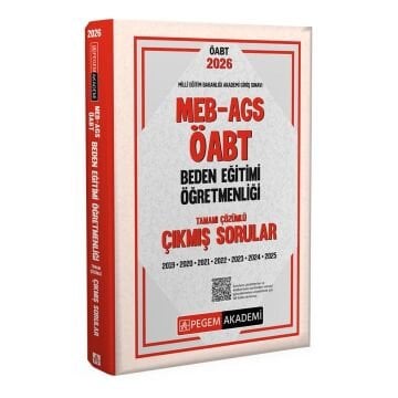 2026 MEB AGS ÖABT Beden Eğitimi Öğretmenliği Tamamı Çözümlü Çıkmış Sorular Pegem Yayınları